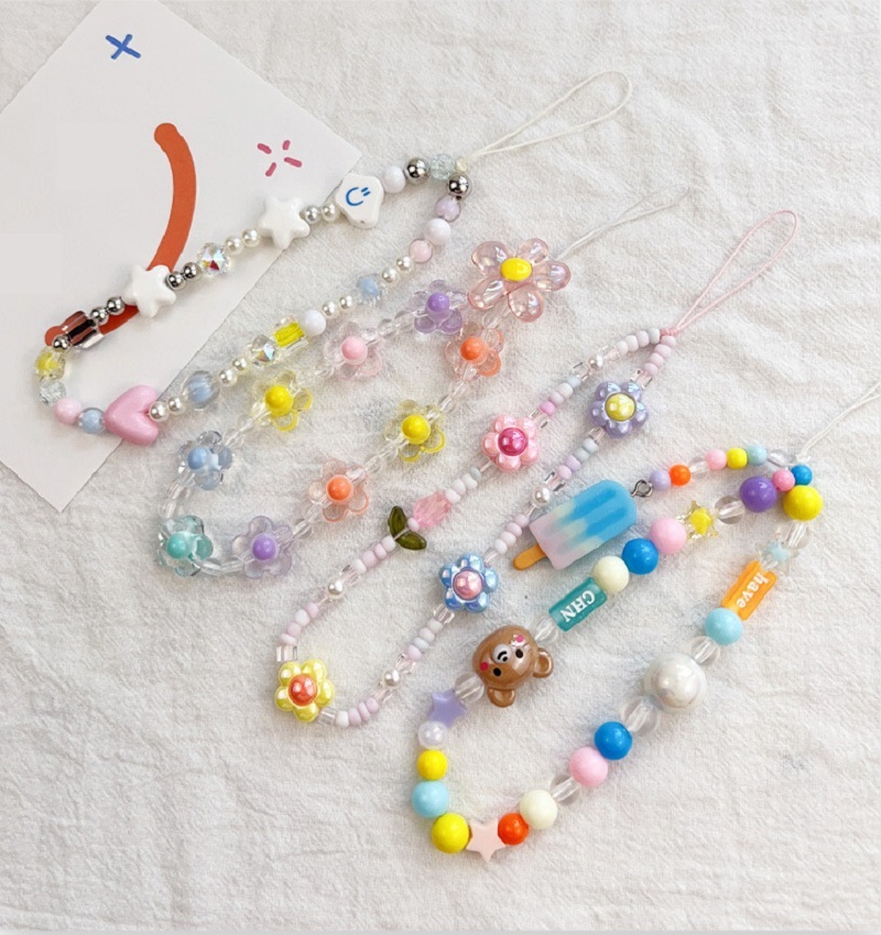Phone Accessories Crochet - Kwiat tulipana łańcuszek do telefonu komórkowego