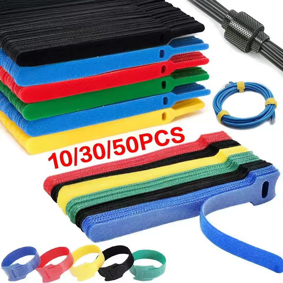 Phone Accessories Hanger - 10/30/50 szt. Organizer Kabli Wielokrotnego Użytku,