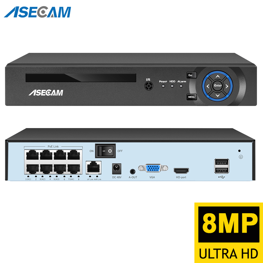 Phone Accessories Uk - Rejestrator wideo NVR Super 8MP POE