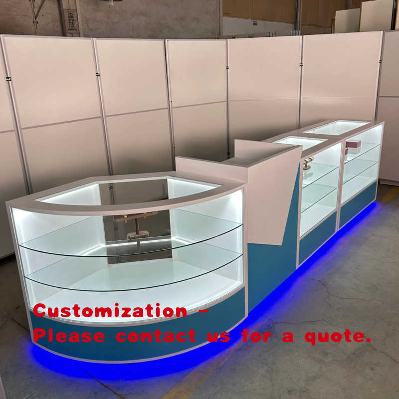 Phone Accessories Cabinet - Projekt wnętrza nowoczesnego sklepu z telefonami