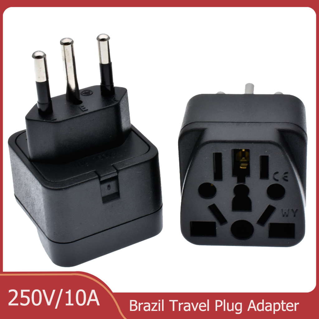 Phone Accessories Uk - Uniwersalny adapter wtyczki brazylijskiej 3-pinowy adapter