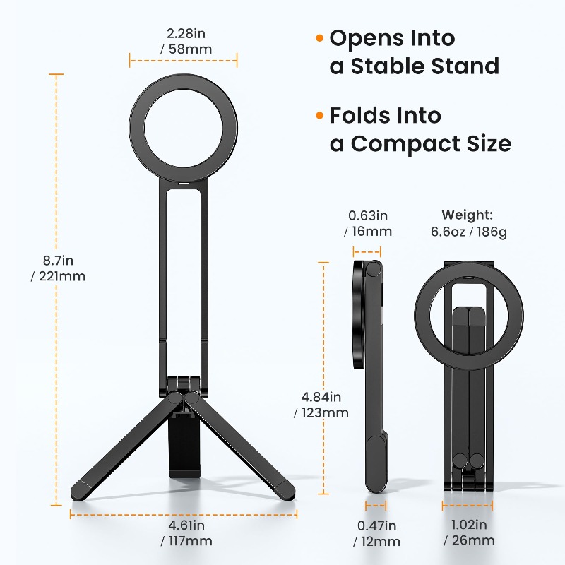 Phone Accessories For Photography - Kieszonkowy magnetyczny uchwyt na telefon, wielofunkcyjny