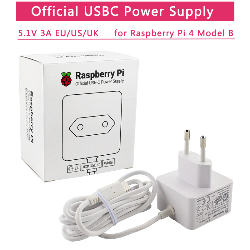 Phone Accessories Uk - Oficjalny zasilacz Raspberry Pi 4 5V