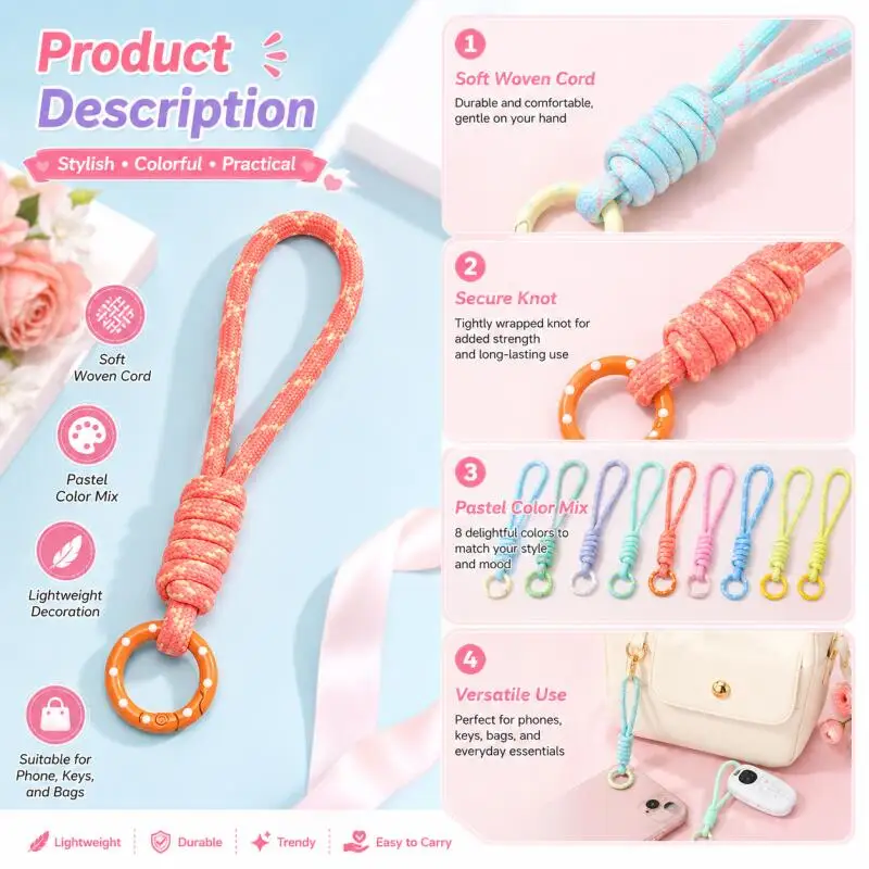 Ręcznie Pleciony Brelok do Tel – Phone Accessories For Car recenzja i cena