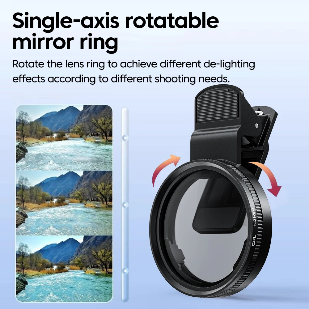 Nowy 52mm CPL Filtr Obiektywu  – Phone Accessories For Photography recenzja i cena